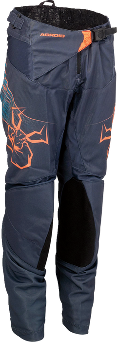 MOOSE RACING Youth Agroid Pants - Blue/Orange - 28 2903-2342
