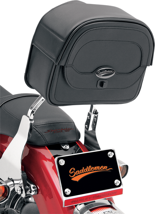 SADDLEMEN Large Cruis'n Sissy Bar Bag - Black 3503-0049