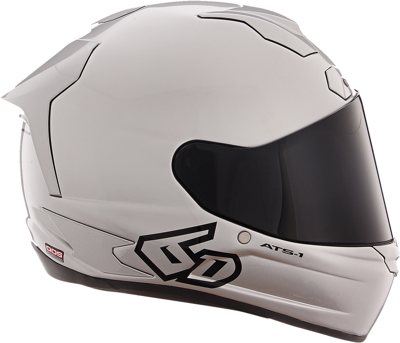 6D ATS-1R Motorcycle Helmet - Gloss Silver - Small 30-0995