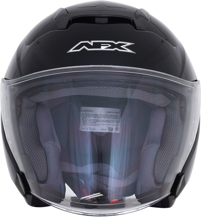 AFX FX-60 Motorcycle Helmet - Gloss Black - XL 0104-2564