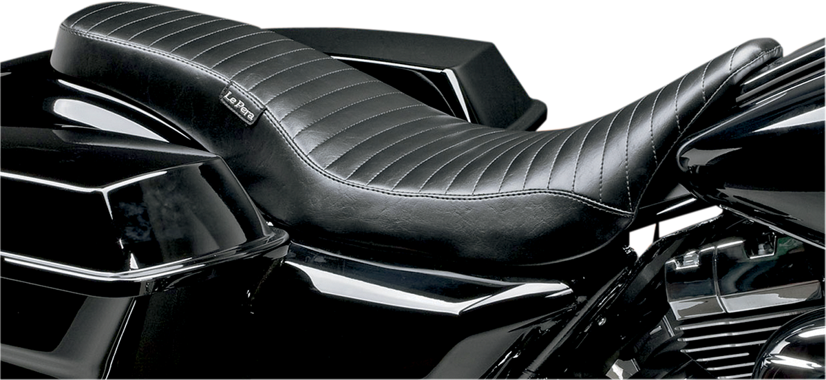 LE PERA Cobra Full-Length Seat - Pleated - Black - FL LK-079PT