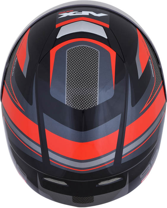 AFX FX-99 Motorcycle Helmet - Recurve - Black/Red - Medium 0101-11112