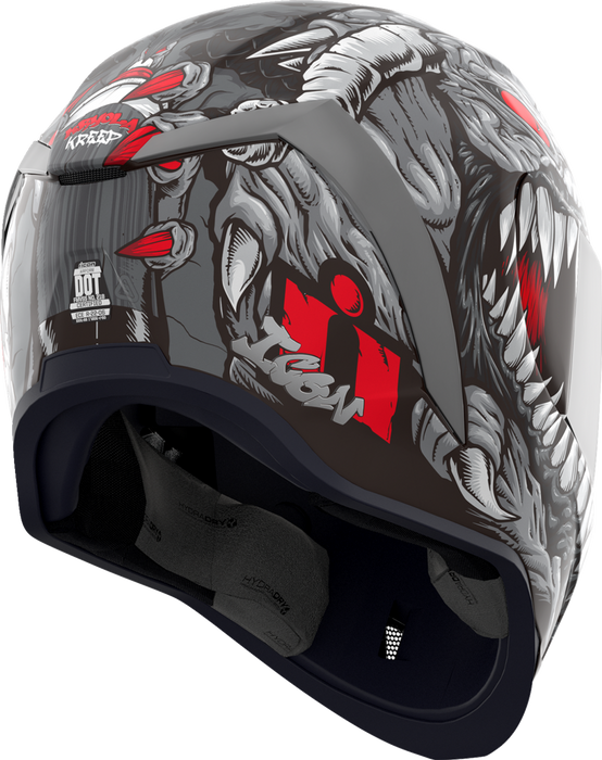 ICON Airform™ Motorcycle Helmet - Kryola Kreep - MIPS® - Silver - XL 10116957