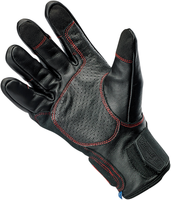 BILTWELL Belden Gloves - Redline - XS 1505-0108-301