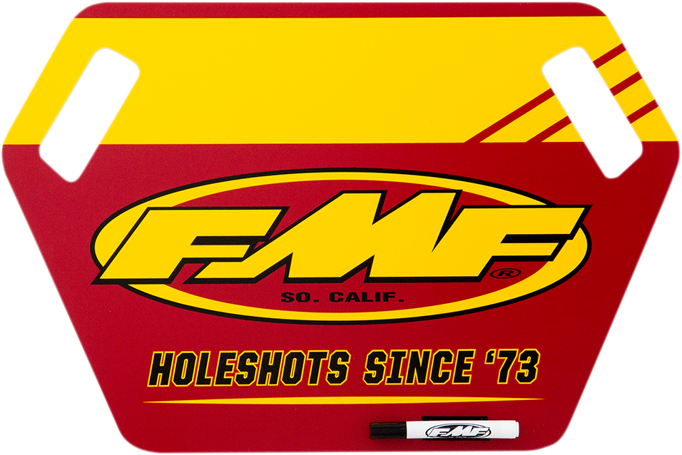 FMF Pit Board - Yellow/Red 010729 9501-0134