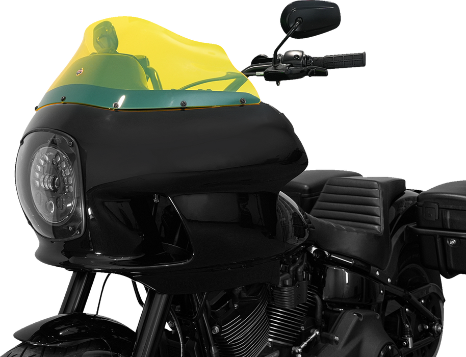 KLOCK WERKS Kolor Flare™ Windshield - 9" - Yellow Ice - FXRP KWW-02-0609