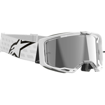 ALPINESTARS Goggles Vision 8 Goggles - Corp - White - Silver Mirror  5101625-2055