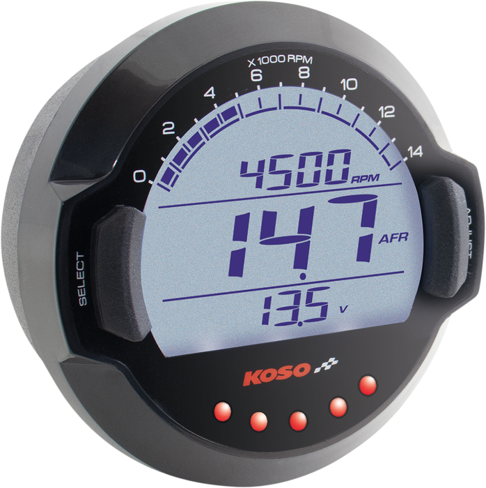 KOSO NORTH AMERICA Air/Fuel Gauge - Black - 12ft BB642W31