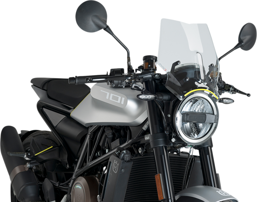 PUIG HI-TECH PARTS New Generation Windscreen - Clear - Husqvarna 9750W