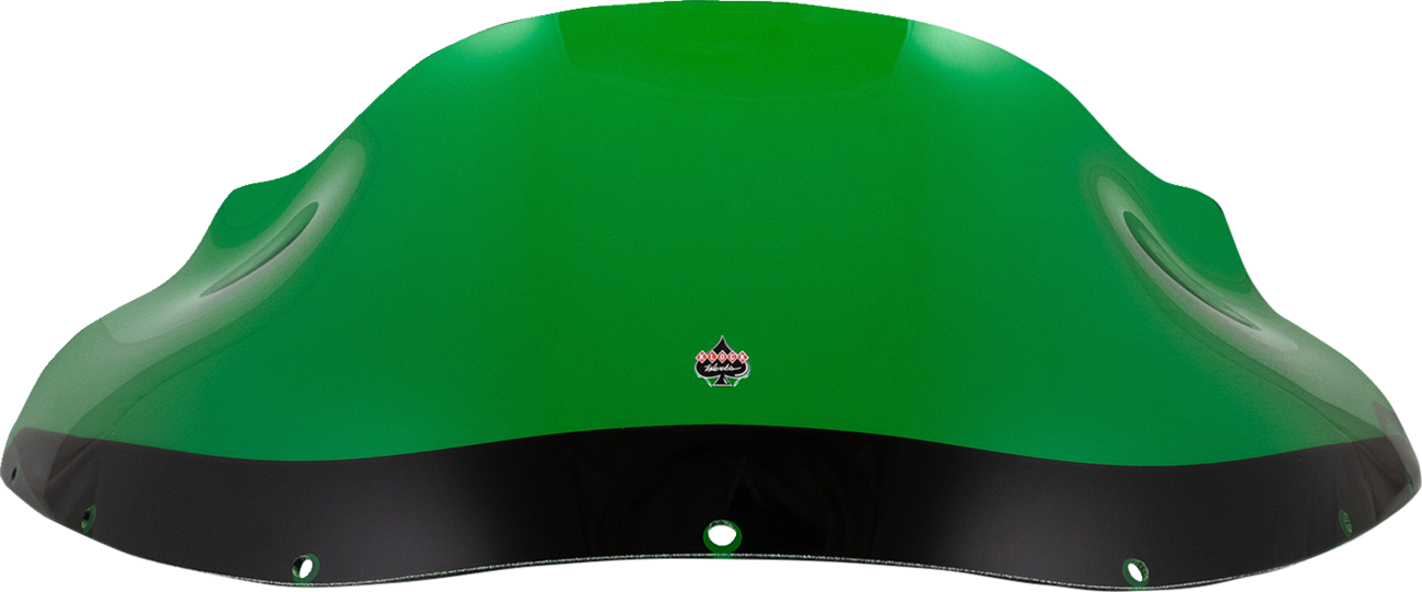 KLOCK WERKS Kolor Flare™ Windshield - 9" - Green - FXRP KWW-02-0613