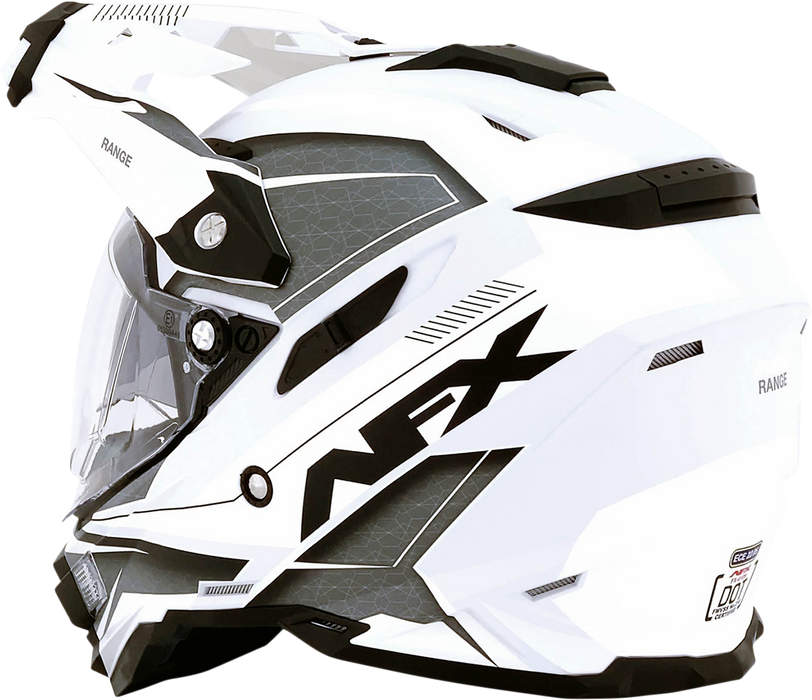 AFX FX-41 Motorcycle Helmet - Range - Matte White - Large 0140-0078