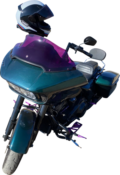 KLOCK WERKS Kolor Flare™ Sport Windshield - 9" - Purple - FLTR KWW-01-0673