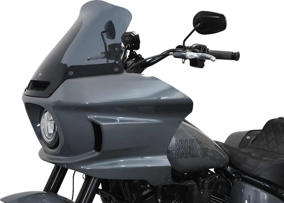 KLOCK WERKS Flare™ Windshield - 10" - Dark Smoke - FXLRST KWW-02-0611