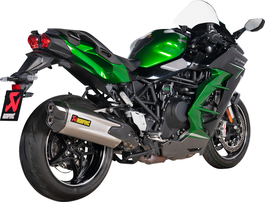 Akrapovic Exhaust Kawasaki Ninja H2 SX 2018-2021 Muffler in Black Titanium S-K10SO21HRAABL