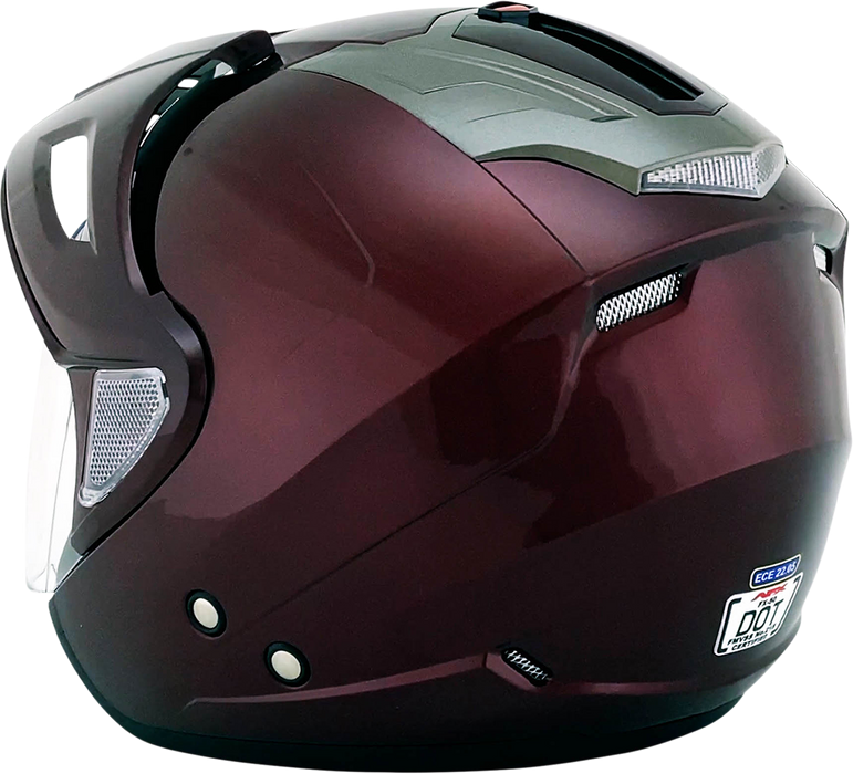 AFX FX-50 Motorcycle Helmet - Wine - 2XL 0104-1392