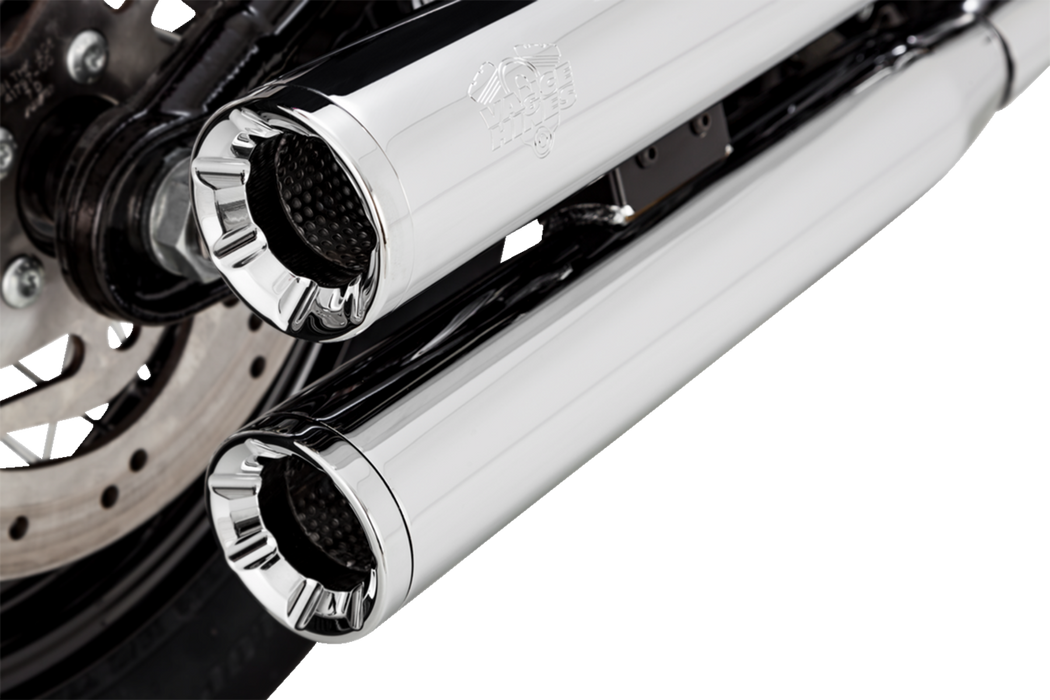 VANCE & HINES Eliminator 300 Slip-On Mufflers - Chrome Softail  2018-2022  16312