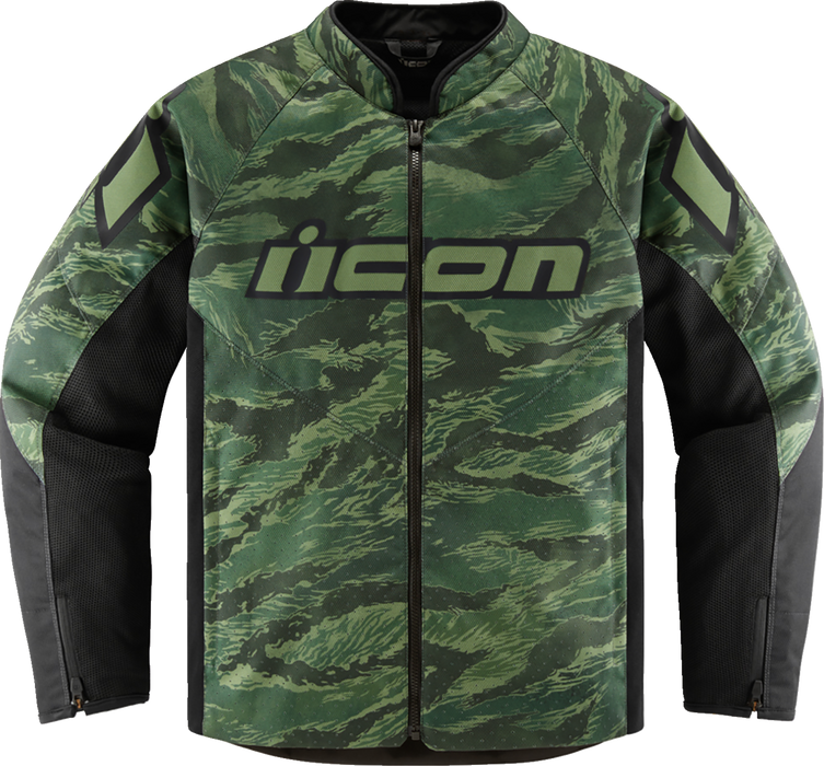 ICON Hooligan CE Tiger's Blood Jacket - Green - 2XL 2820-6156