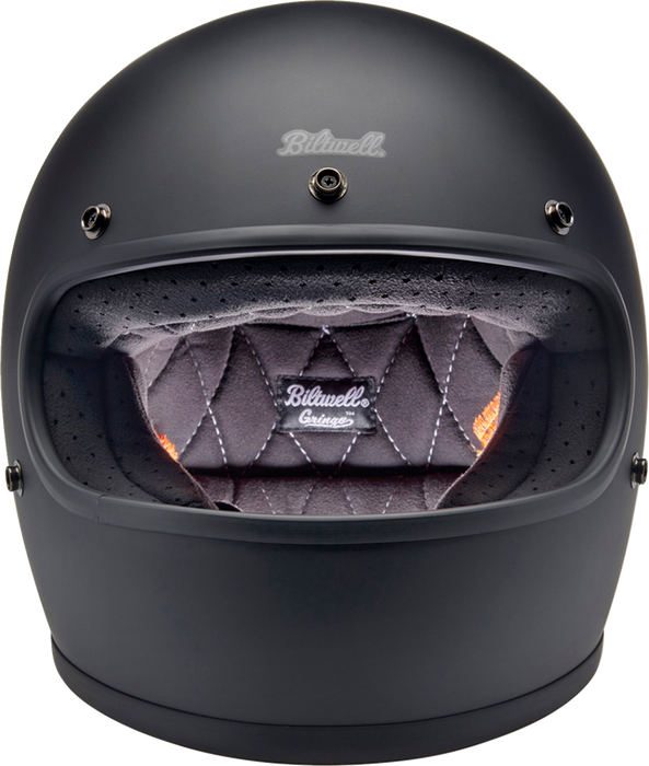 BILTWELL Gringo Motorcycle Helmet - Flat Black - Large 1002-201-504