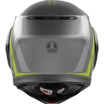 AGV Streetmodular Helmet - Resia - Matte Gray/Black/Yellow Fluo - Large 2118296002007L