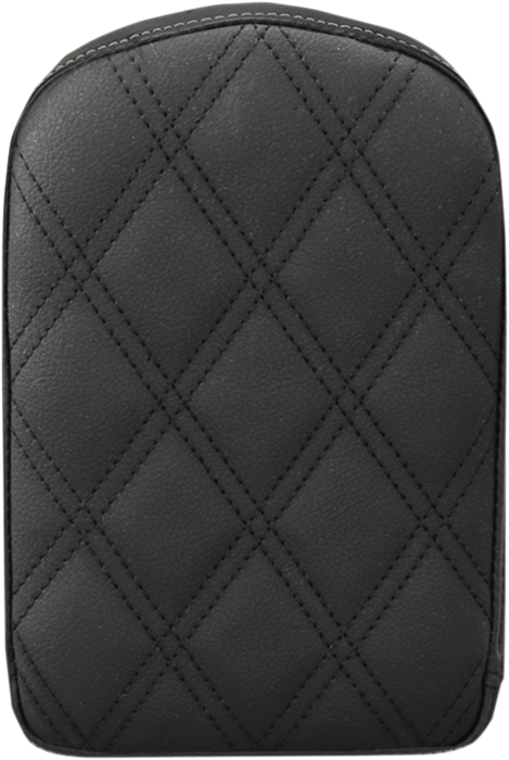 SADDLEMEN Sissy Bar Pad - Lattice Stitched - Black 41143