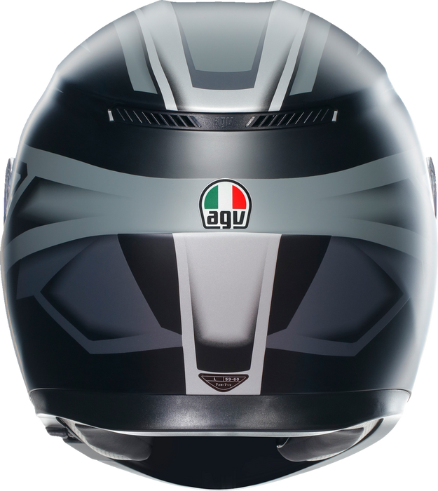 AGV K3 Helmet - Compound - Matte Black/Gray - Large 2118381004008L