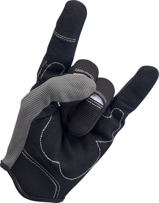 BILTWELL Moto Gloves - Gray/Black - XS 1501-1101-001