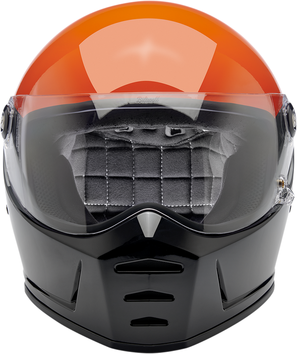 BILTWELL Lane Splitter Helmet - Gloss Podium Orange/Gray/Black - 2XL 1004-550-106