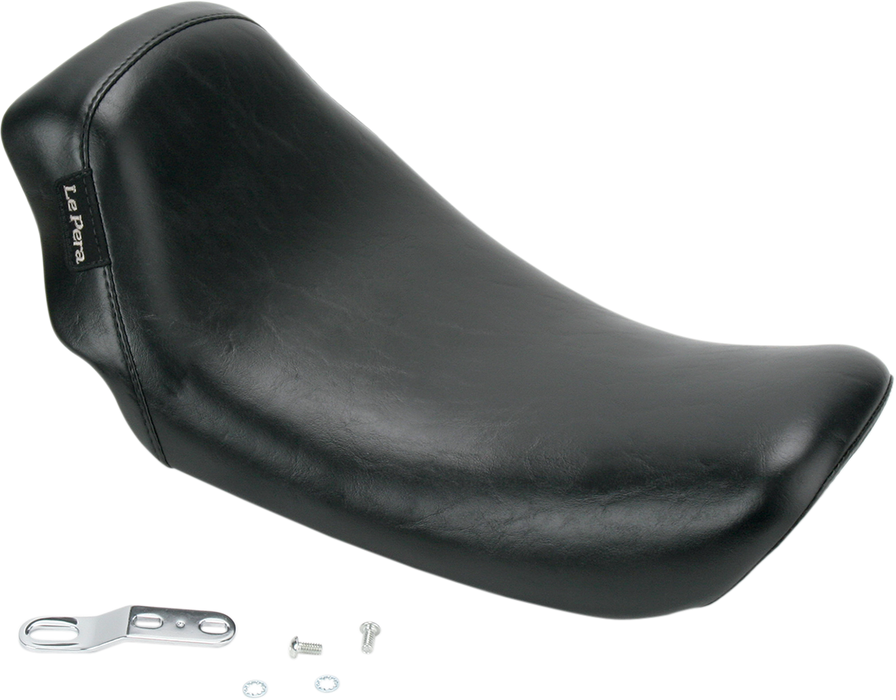 LE PERA Bare Bones Solo Seat - Smooth - Black - Dyna LK-001