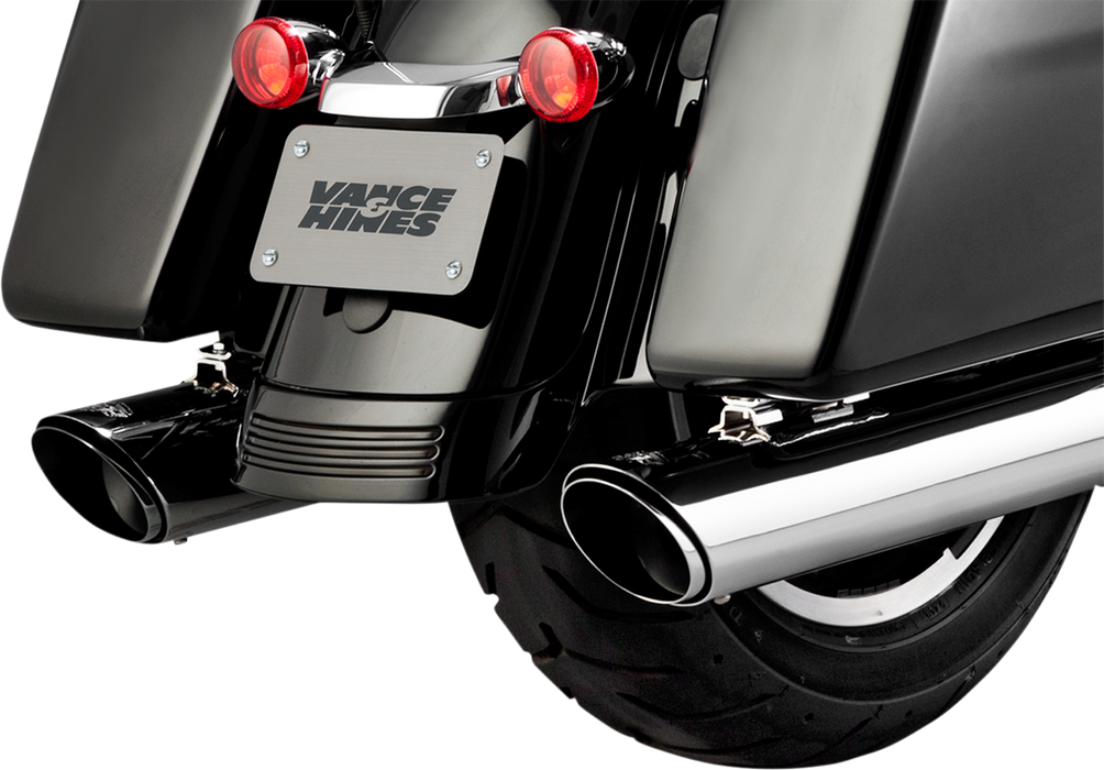 VANCE & HINES Twin Slash Muffler - Chrome - FL Qualified Manufacturer Declared Replacement Part on '17-'20 Touring  16672