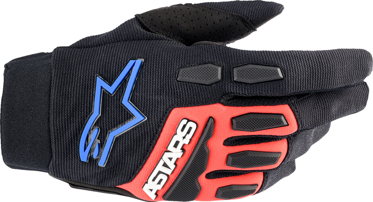 ALPINESTARS Full Bore XT Gloves - Black/Bright Red/Blue - Large 3563623-1317-L