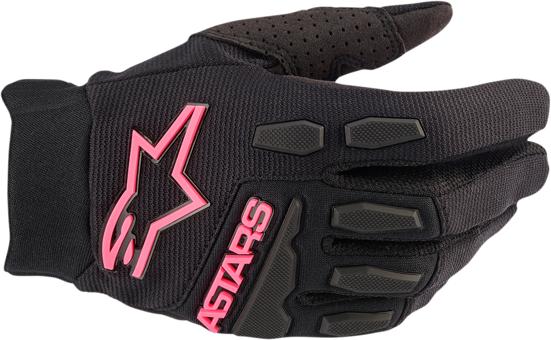 ALPINESTARS Women Stella Full Bore Gloves - Black/Fluo Pink - Large 3583622-1390-L