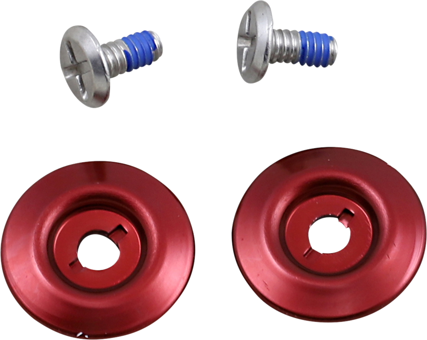 BILTWELL Gen 2 Hardware Kit - SS Screw - Red Baseplate 0034-150-70