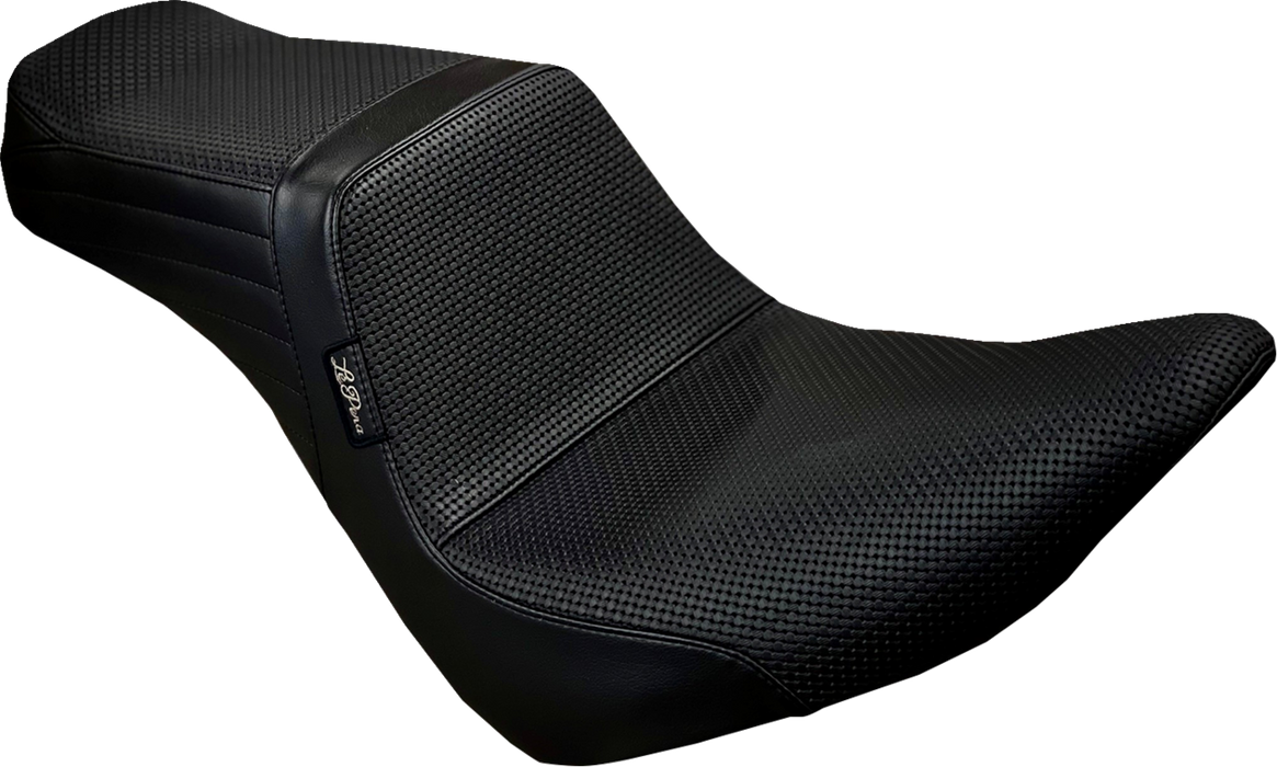 LE PERA Tailwhip Seat - Basketweave - Black - FXLR/FLSB '18-'22 LYR-580BW