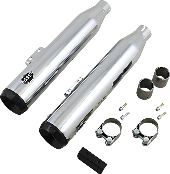 S&S CYCLE Grand National Slip-On Mufflers - Chrome 550-0755B