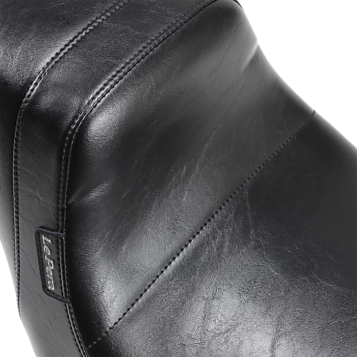 LE PERA Daytona 2-Up Seat - Without Backrest - Smooth - Black - FLFB LYO-543S