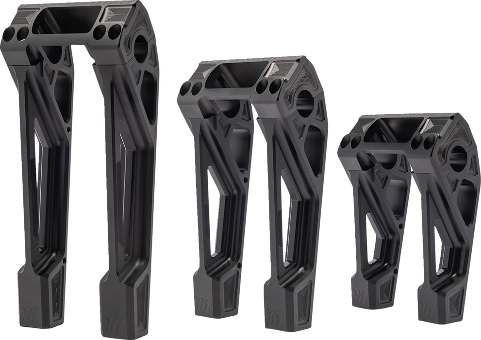 KODLIN MOTORCYCLE Risers - Fastback - 10" - Black K55121