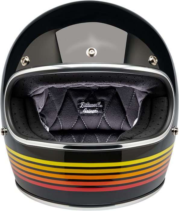 BILTWELL Gringo Helmet - Gloss Black Spectrum - Small 1002-536-102