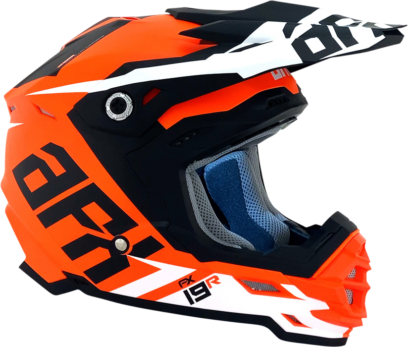 AFX FX-19R Motorcycle Helmet - Racing - Matte Orange - Large 0110-7085