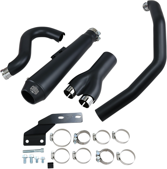 COBRA El Diablo Exhaust - Black - '12-'17 Softail N/F FXSB/FXSE MODELS 6483B