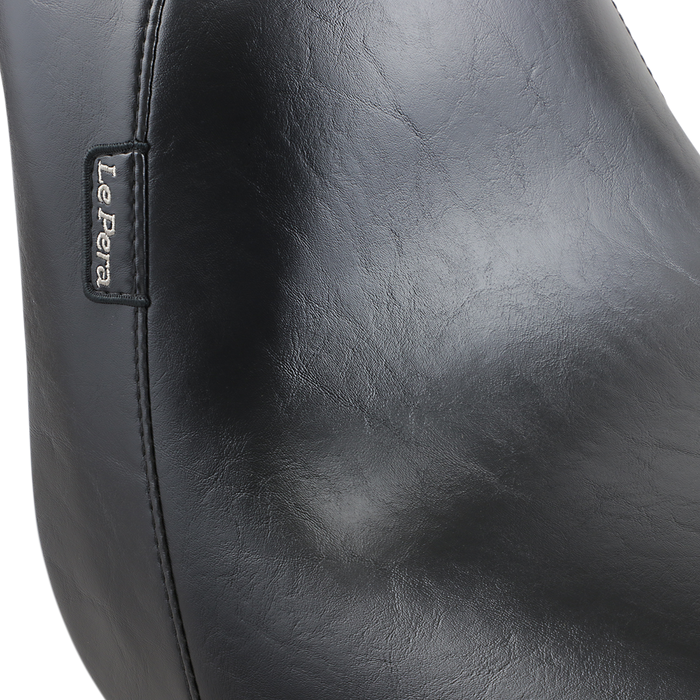 LE PERA Bare Bones Solo Seat - Smooth - Black - FXST LGK-007