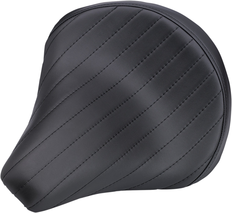 BILTWELL Solo 2 Seat - Black - Tuck and Roll 4004-105