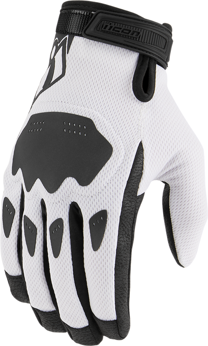 ICON Hooligan™ CE Gloves - White - Large 3301-4392