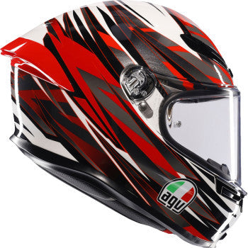 AGV K6 S Helmet - Reeval - White/Red/Gray - 2XL 2118395002-023-XXL