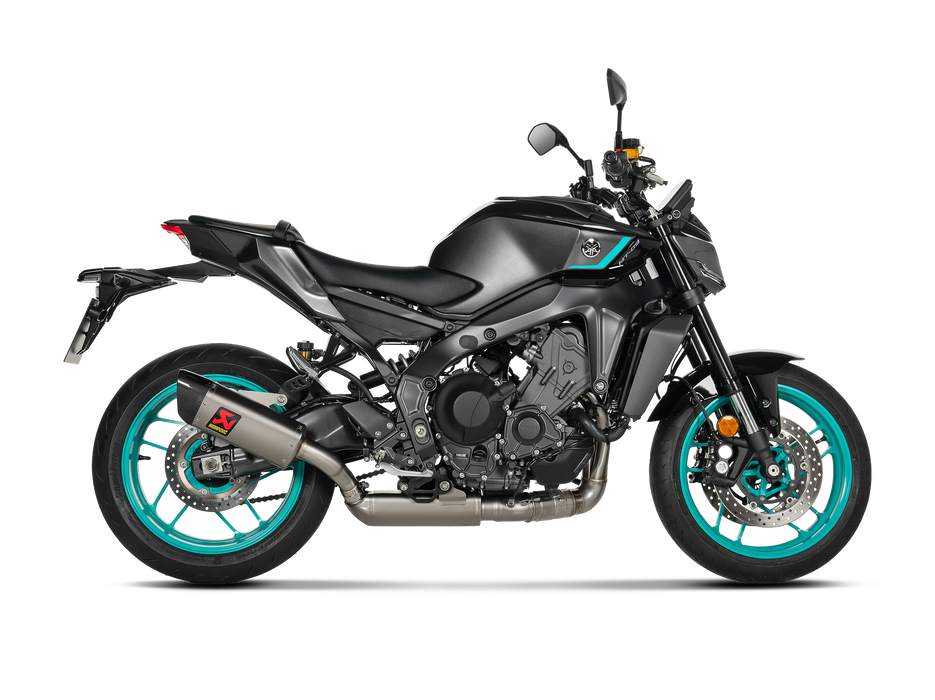 Yamaha MT-09 FZ-09 2024 Exhaust, Akrapovic Steel, Titanium and Carbon End Cap Racing Full System