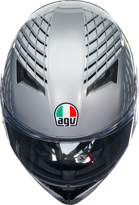 AGV K3 Helmet - Fortify - Gray/Black/Yellow Fluo - 2XL 21183810040112X