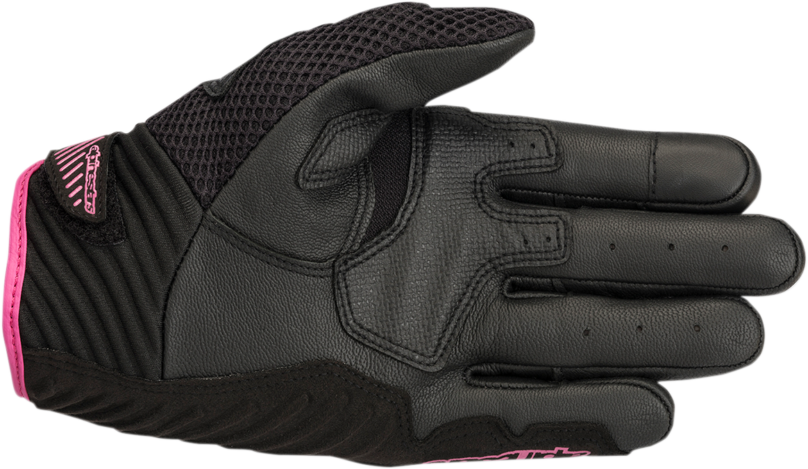 ALPINESTARS Women Stella SMX-1 Air V2 Gloves - Black/Fuchsia - Small 3590518-1039-S