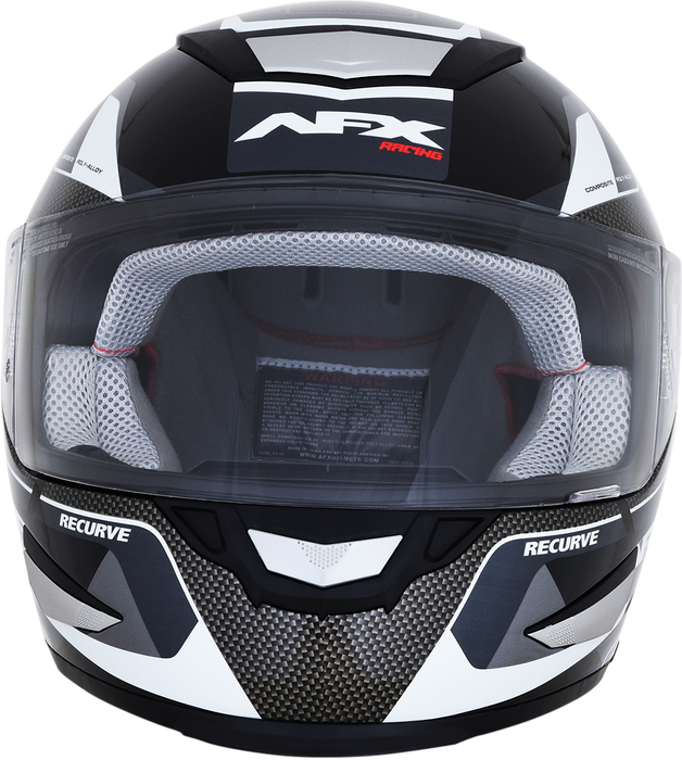 AFX FX-99 Helmet - Recurve - Black/White - Medium 0101-11117