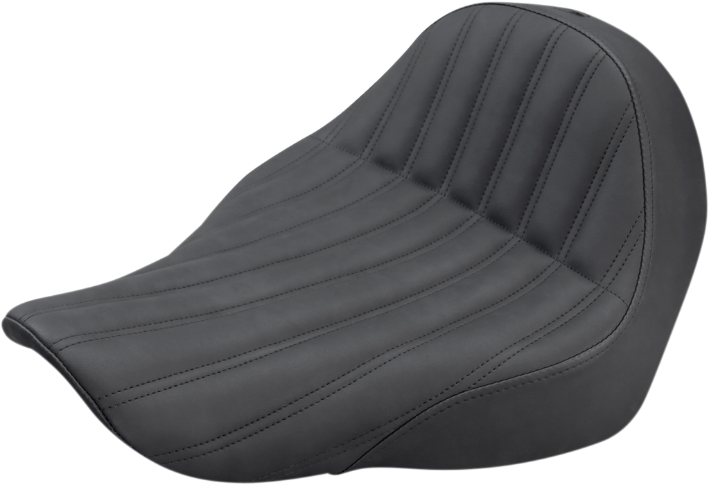 SADDLEMEN Knuckle Solo Seat - Ribbed - Black 818-29-0023