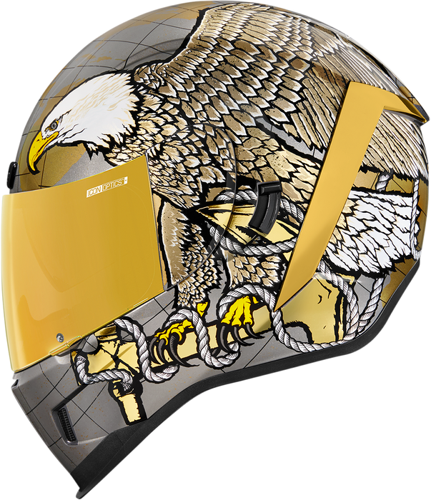 ICON Airform™ Motorcycle Helmet - Semper Fi - Gold - XS 0101-13663