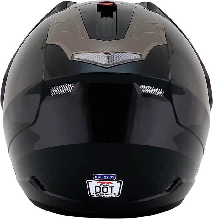 AFX FX-50 Motorcycle Helmet - Gloss Black - Small 0104-1364